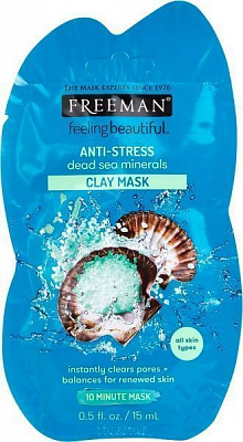 Маска для лица FREEMAN Feeling Beautiful антистресс Минералы Мертвого моря 15 мл