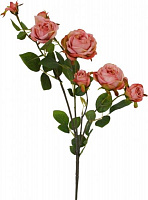 Растение искусственное Роза столепестковая розовая 27994HN
