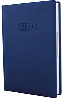 Щоденник датований 2021 Vivella А5 синій Optima O25230-02 