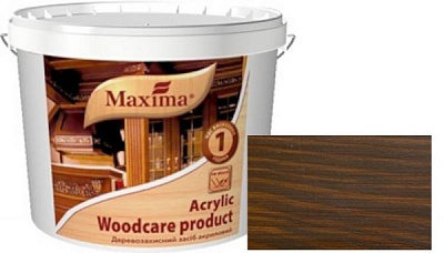Декоративное и защитное средство для древесины Maxima акриловое тиковое дерево глянец 2,5 л