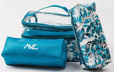 Набор косметичек AVL 3 шт. синий 36002 