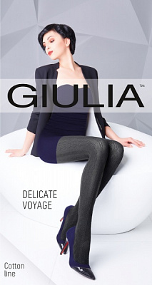 Колготки жіночі Giulia Delicate Voyage Cotton Line р. 3 150 den iron