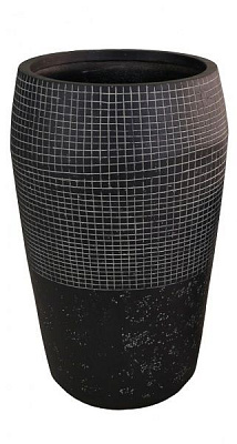 Кашпо Engard Пуату круглый 148 л темно-серый (GA77-2) 