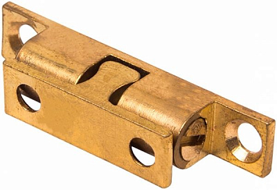 Защіпка кулькова подвійна 10х43 мм латунь полірована 1 шт.