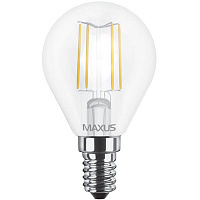 Лампа светодиодная Maxus FM 1-LED-548-01 G45 4 Вт E14 4100 К 220 В прозрачная 