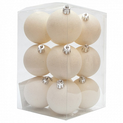 Набор елочных шаров Девилон 251147 d60 мм 12 шт./уп. 