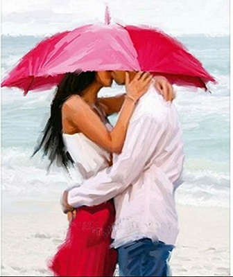 Набір для творчості зі стразами на підрамнику Ілюзія дощу 40x50 см 189133 Діамантові ручки