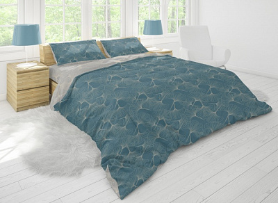 Комплект постельного белья Blue Flowers 2,0 голубой Ibolo 