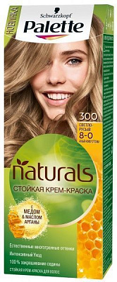 Краска для волос Palette Naturals (Фитолиния) 8-0 (300) светло-русый 110 мл