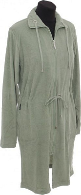 Халат махровый Vandyck женский Vogue р. M оливковый 