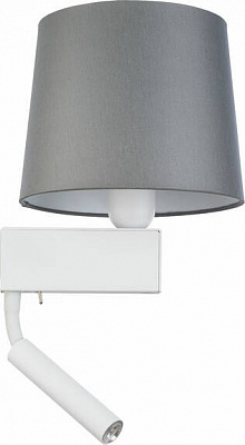 Бра Nowodvorski Chillin 1x40 Вт E27 сірий/білий 8215