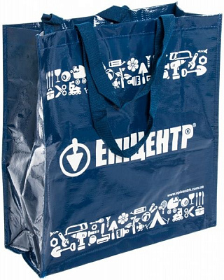 Cумка хозяйственная  Лого 440x470x170 мм синий