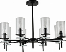 Люстра потолочная Sensio Canis 8x40 Вт E14 черный/прозрачный ALG-74590/8