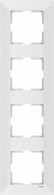 Рамка четырехместная Viko Meridian 85x320 мм вертикальная белый 90979024-WH