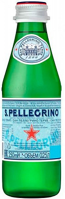 Вода San Pellegrino мінеральна газована столова 0.25 л (8002270000300)