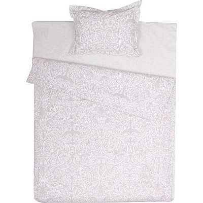 Комплект постільної білизни Exclusive Ampire 1,5 білий із бежевим La Nuit