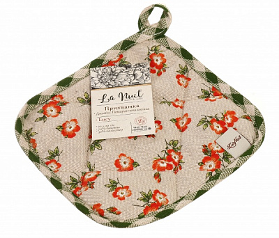Прихватка Lucy цветок 20x20 см оранжевый La Nuit 