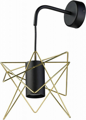 Бра Nowodvorski Gstar 1x10 Вт GU10 чорний/латунь 8285