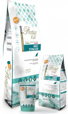Корм сухой для стерилизованных котов Prestige с курицей 1,5 кг