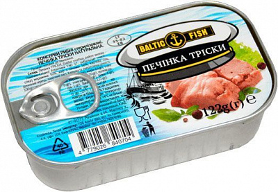 Консерва Baltic fish Печень трески 122 г