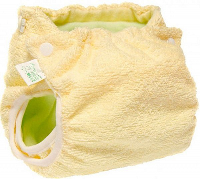 Многоразовый подгузник Эко Пупс Active Classic 3-7 р. 3-6 кг с вкладышем желтый