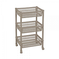 Етажерка пластикова Plast Team 1268.2 Джамбо ЕСО 3 яруси 685x290x392 мм