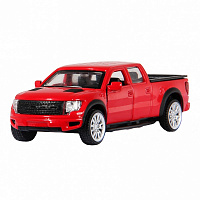Машинка TechnoDrive 1:32 FORD F-150 SVT Raptor (красный) 250261