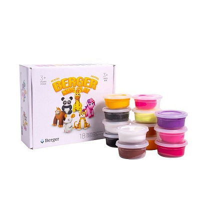 Набор для лепки Berger Kids Clay Животные