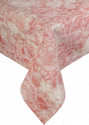 Скатерть Paris Вензель 133x220 см терракот La Nuit 
