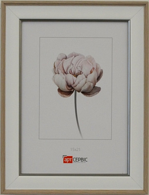 Рамка для фото Арт-Сервіс ЭА-01808 1 фото 15x21 см белый с бежевым 