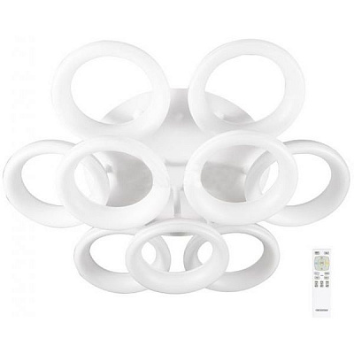 Люстра світлодіодна Светкомплект Home CR 912 OP RC з пультом ДК 108 Вт білий