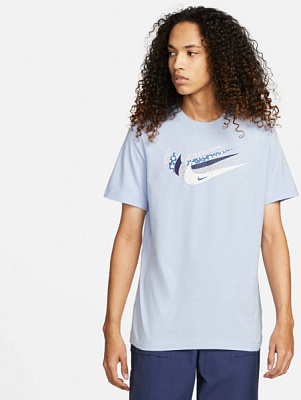 Футболка Nike DN5243-548 р.XL голубой