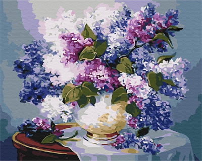 Картина по номерам Сиреневые краски BS52672 40х50 см Brushme 