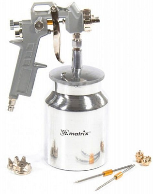 Фарборозпилювач MTX HP 1 л + сопла 1.2, 1.5 та 1.8 мм 573169