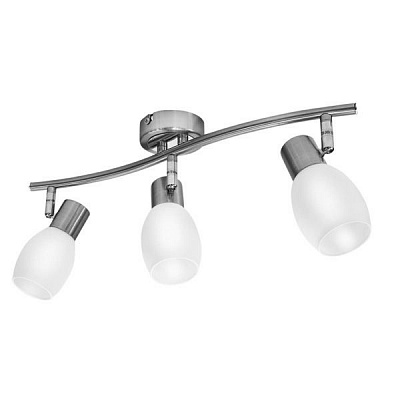 Спот Accento lighting 3x40 Вт E14 нікельсатин ALIN-Quadra-3