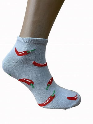 Носки мужские Cool Socks Перцы р.25-27 серый с рисунком 1 шт.