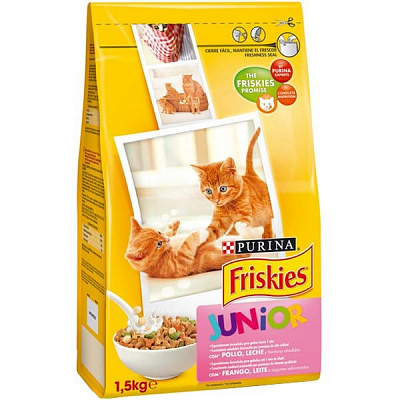 Корм Purina Friskies Junior з куркою, молоком та овочами 1.5 кг