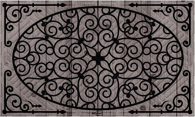 Коврик Дубенський завод ГТВ Ковка серая К-602-45 45x75 см