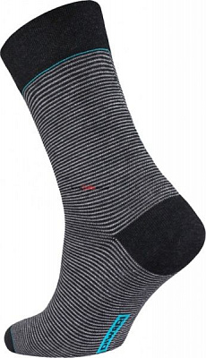 Шкарпетки чоловічі Conte 15С-23СП р. 25 чорно-сірий 1 пар HAPPY