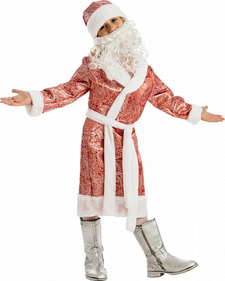Костюм детский карнавальный КАРНАВАЛІЯ Дед мороз 5-7 лет р.122 красный 