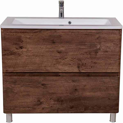 Тумба напольная Aqua Rodos Акцент с умывальником Альфа 100 см