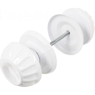 Ручка дверная Зефир РЛ071 белая