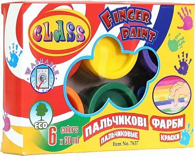 Фарби пальчикові 6 кольорів 7637 CLASS