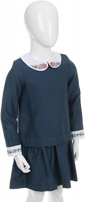 Платье Эдельвика р.152 синий 125-17/00 