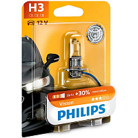 Лампа галогенна Philips (12336PRB1) H3 PK22s 12 В 55 Вт 1 шт 3950