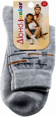 Шкарпетки дитячі Duna 4В 456-24 р.22–24 сірий