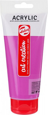 Краска акриловая (567) Перманентный красно-фиолетовый 200 мл Talens Art Creation Royal Talens