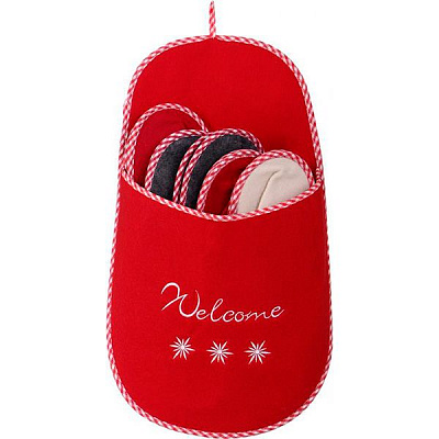 Набор тапочек для гостей Welcome Red 5 пар