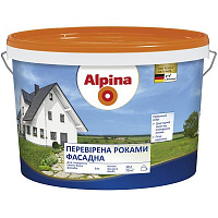 Краска акриловая водоэмульсионная Alpina Проверенная годами фасадная мат белый 2,5л