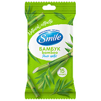 Влажные салфетки Smile Бамбук и Эдельвейс 15 шт.